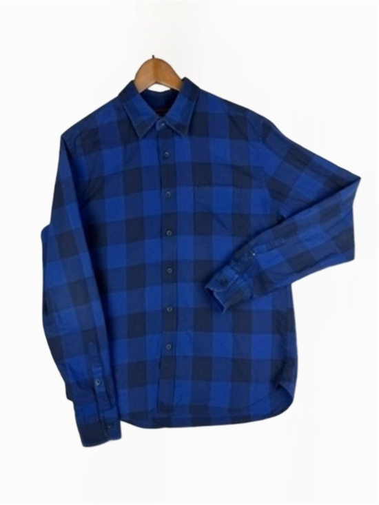 UNTUCKit Other - UNTUCKit Mens Medium Slim
Fit Blue Black Plaid Cotton
Button Down Shirt